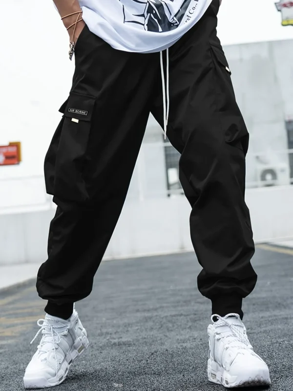 Multi-pocket Cargo Pants Men's Casual Hip-Hop Drawstring Trousers Outdoor Streetwear Sports Pant - Image 11